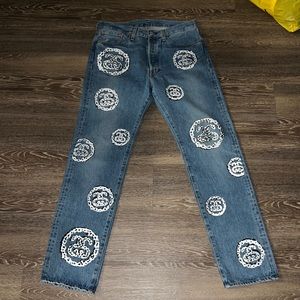 Stussy denim tears Levis 501